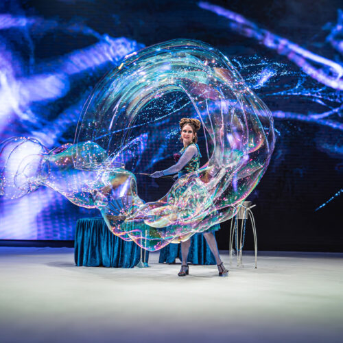 Spectacle Magic Bubble à PortAventura – animation idéale pour les groupes